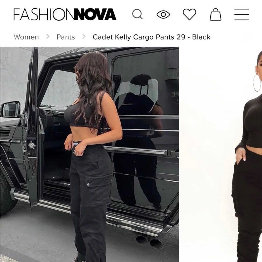 fashion nova cadet kelly cargo pants